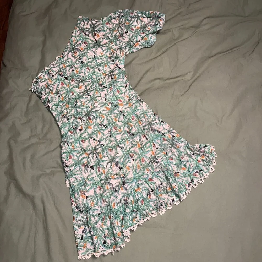 Farm Rio - Mini Toucans One Shoulder Mini Dress - Picture 7 of 8